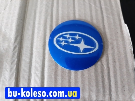 Наклейки дисков металлизированные Subaru 56 мм