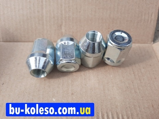 Гайка колесная М12х1.25х35 ключ 21 конус закрытая Italy