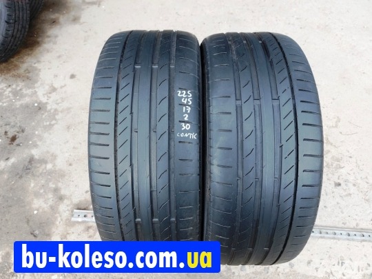 Шини літні 225/45 R17 Continental 2 шт