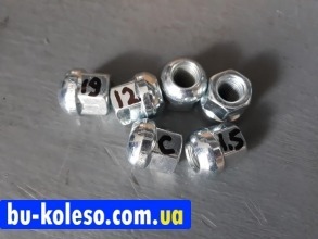 Гайка колесная М12х1.5х23 ключ 19 сфера