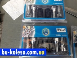 Секретные болты 14х1.5 конус JN Wheel locks bolts