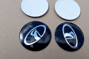 Наклейки эмблемы дисков металлические LADA ВАЗ 56 мм